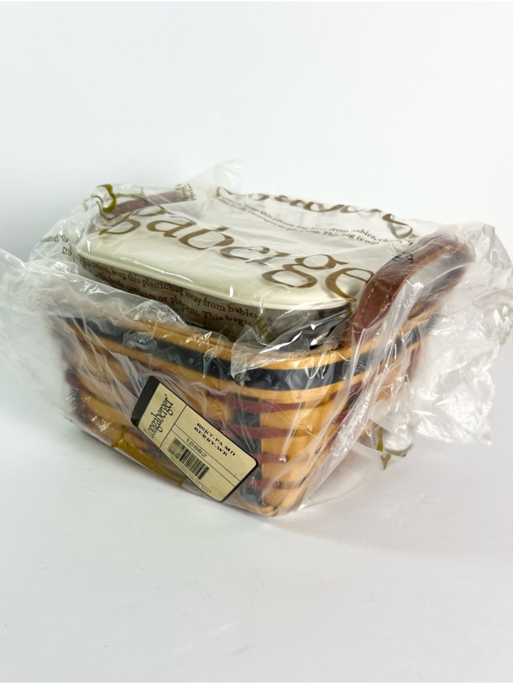 NEW Longaberger Proudly American MEDIUM BERRY Basket Protector Storage Solutions